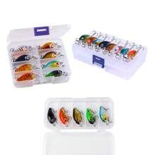 8pcs Long Casting Floating Minnow Lures, Durable ABS Plastic Hard Bait For Summer River And Sea Fishing - Multicolor - View 11