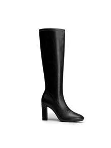 Women Knee-High Boots - Black - View 5