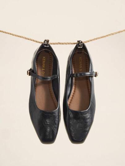 Okurime. Retro Flat Mary Jane Shoes For Women, New 2026 Spring/Summer Minimalist Strap Comfortable Shoes