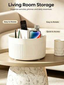 Cosmetic Perfume Storage Box, 360-Degree Rotating Lazy Dresser Storage Cosmetic Water Display Box Large Round Tray, Suitable For Jewelry. Rotating Drawer Desktop Organizer Plastic 5 Compartments, Partitioned Makeup Box, Cosmetics And Toiletries, Used For Organizing Cosmetics, Perfect Gift For Birthday, Halloween, Ramadan, Christmas - Multicolor - View 9
