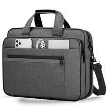 NEWHEY 15.6 Inch Laptop Bag, Waterproof Laptop Crossbody Bag, Expandable Briefcase, Unisex, Travel, University, Business Laptop Bag - Multicolor - View 15