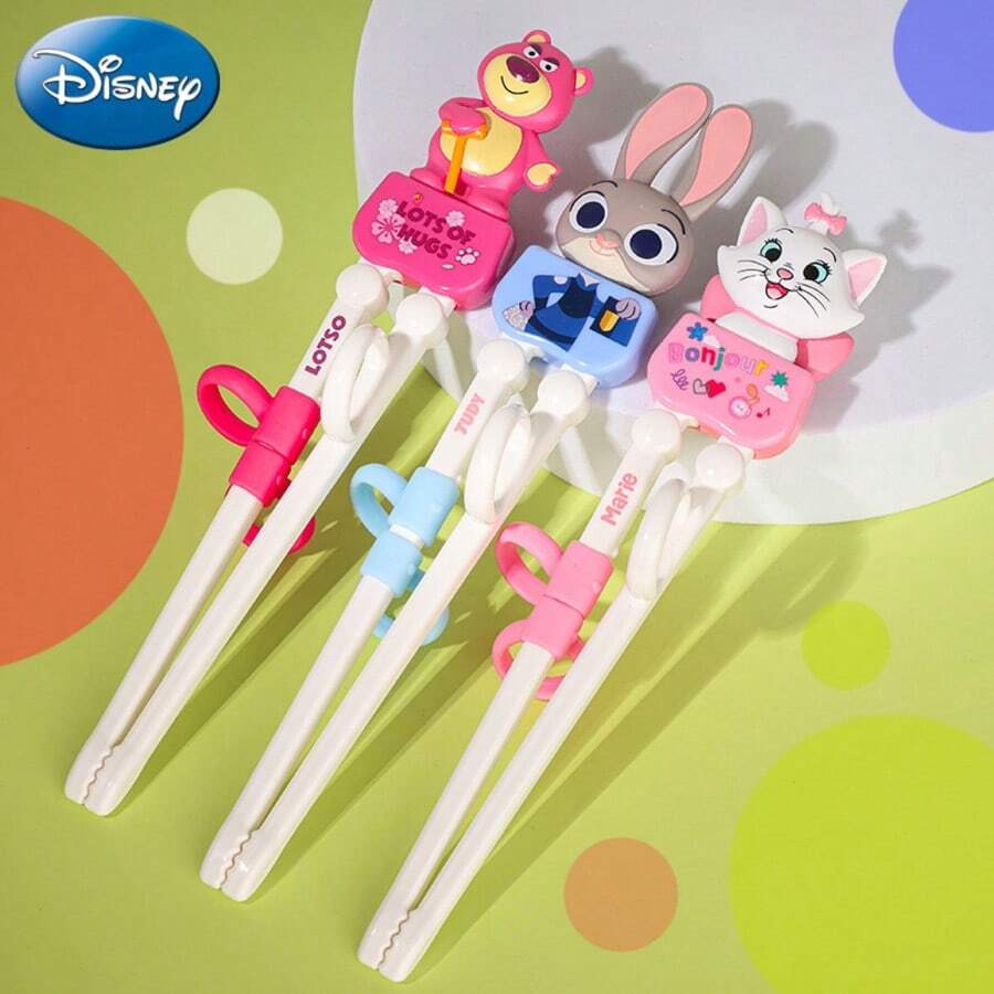 Disney Children's Chopstick Training Set - Zootopia Cute Cartoon Chopstick Baby Learning Dining Utensils - Multicolor - View 1