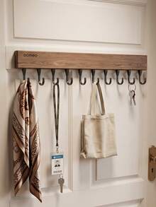 Wall Mounted Coat Hook Rack,Multi Hooks Rail, Decorative Hanging Hook For Bathroom Towel, Hat, Robe, Entryway Clothes Organizer Wall Hooks Coat Hook Rail,Towel Hook For Bathroom,Wall Mounted Robe Hook - Multicolor - View 8