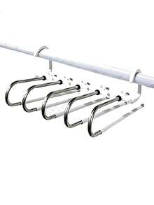 Multi-Layer Pants Rack, Space-Saving Closet Storage, Metal Non-Slip Pants Rack, Multi-Rod Design, Suitable For Jeans, Leggings, Skirts, Pants, Scarves Closet, Bedroom Closet, Apartment Clothing Storage Accessories - Multicolor - View 14