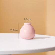 Creamy-Gloss, Spherical Reed Diffuser Bottle-Suitable For Use With Reed Sticks And Mini Dried Flowers. A Piece Of Decor That Offers A Soft, Soothing Fragrance; Ideal For Bedroom Nightstands, Bathroom Vanities, Desks, And Entryways. - Small Ceramic Jar Aroma Diffuser Bottle - View 6