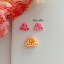 1pc/2pcs Mini Polymer Clay Cutters, Ocean Theme Shapes: Shark, Whale, Manta Ray, Tropical Fish, Coconut Tree, Starfish, Turtle, Crab, Dolphin, For Making Earrings And Necklaces - Apricot - View 23