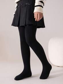 1/3 Pairs Autumn/Winter Girls/Toddler/Baby Fleece Lined Tights, Solid ...