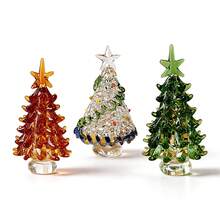 Christmas New Colorful Glass Christmas Tree Ornament Home Desktop Holiday Atmosphere Decoration - Multicolor - View 2