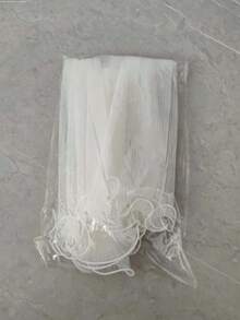 1 Pack/5 Packs Wave Mesh, Pearl Edge Floral Packaging Material, Wavy Mesh Floral Packaging Mesh, Pleated Mesh, Suitable For Wedding, Party, Christmas, Birthday, Valentine's Day, Mother's Day Gift Packaging - White - View 7