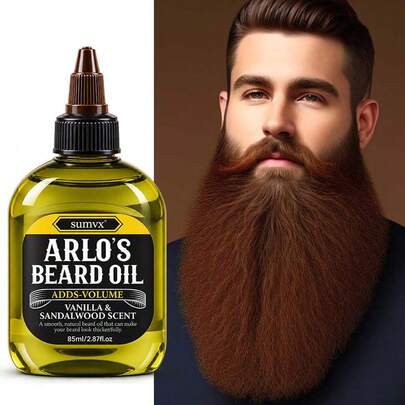 Minyak Jenggot Sandalwood 85ml/2.87fl.Oz, Menawarkan Berbagai Manfaat Menutrisi: Mengurangi Rambut Kusut, Menghaluskan Jenggot, Melembapkan dan Melembutkan Rambut, serta Menambah Kilau. Memancarkan Aroma Sandalwood; Hadiah Ideal untuk Hari Ayah.