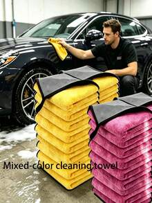 15/10/5/1 buah Handuk Pembersih Mikrofiber Ajaib, Tidak Menggores, Lembut, Sangat Menyerap, Cepat Kering, Dapat Digunakan Kembali, Cocok Untuk Dapur, Kamar Mandi, Mobil, Perangkat Elektronik, Kacamata, Keran, dan Lainnya. Cocok Untuk Membersihkan Keran, Handuk Pembersih, Kain yang Dapat Dicuci - A - View 9