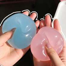 Pocket Stress Ball Toy! Ultra-Compact Design, Easily Fits In Pockets, Bags Or Drawers, Relieve Stress And Anxiety Anytime, Anywhere. Super Soft Syrup Texture, Perfect For Stress Relief, Small But Super Fun, Also Suitable As Desk Decor - Multicolor - View 3