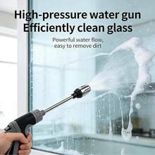 1pc Portable Handheld High‑Pressure Car Wash Spray Gun With Alloy Long Extension Rod And Non‑Slip Handle, Multi‑Use Water Sprayer Nozzle For Car Exterior Washing, Garden Watering, Patio Rinsing And Household Outdoor Surface Cleaning - View 10