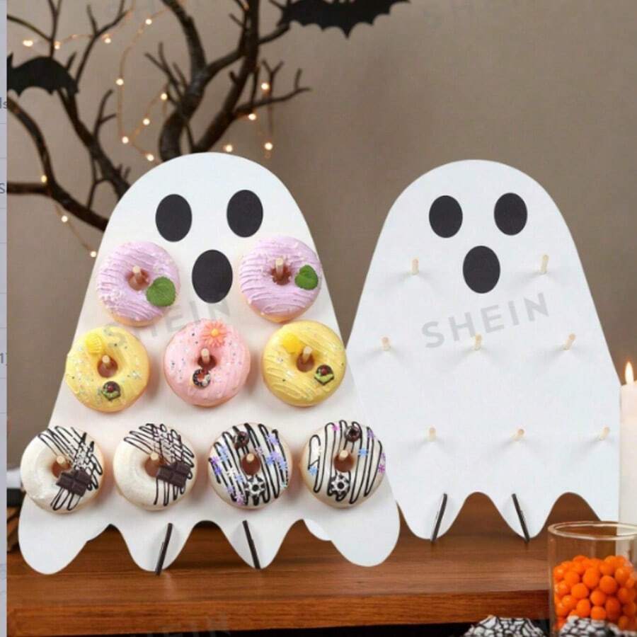 1 Set Halloween Donut Display Stand - White Ghost - View 1