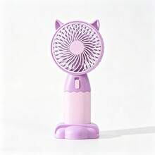 Phone Fan - Pink & Light Blue & Yellow - View 6