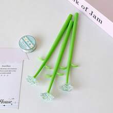 Cartoon Girl Heart Style Realistic Rose Flower Neutral Pen, Replaceable Refill, Journaling Pen, Christmas Valentine's Day Student Gift Pen - A - View 13