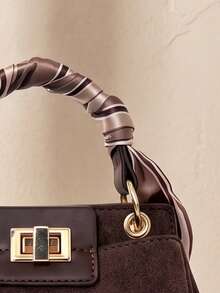 Fashion Commuter Bag, Luxury Women's Bag, Exquisite Crossbody Handbag, High-End Versatile, Suitable For Work - Coffee Brown - View 3