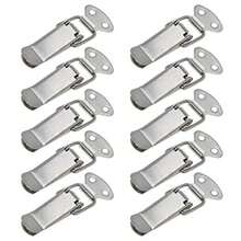 Paquete de 10 Cierres de Palanca con Resorte de Acero Inoxidable Duradero, Hebilla de Bloqueo para Estuches, Cajas, Baúles, Cofres - Para Proyectos DIY & Manualidades - Adecuado para Uso en Exteriores & Interiores - Excelente Regalo para Entusiastas del DIY - 10 piezas - Ver 4