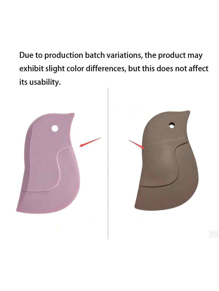 1/2/3pcs Penguin Shaped Silicone Scraper, Multifunctional Kitchen Cleaning Tool For Scraping Grease Batteryless, Suitable For Cleaning Sink And Countertop Residue, Kitchen Scraper Tool, Soft Edge Scraper - Multicolor - View 9