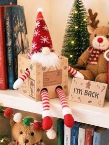 1 Set Christmas Elf Arrival Box With Place Card (Elf Not Included), Christmas Elf Paper Box, Christmas Gift, Christmas Little Angel First Day Surprise Box, Christmas Elf Scene Party Supplies, Christmas Decorations, Elf Props, Christmas Home Decor - Multicolor - View 10