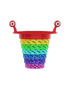 1/2/3pcs Rainbow Monster Kitchen Sink Strainer, Expandable Kitchen Sink Strainer Removable Fun Rainbow Drain Filter Basket, Universal Retractable Protectors Prevent Clogs Colorful Foldable Plastic Food Scrap Catcher Sink Stopper - Multicolor - View 7
