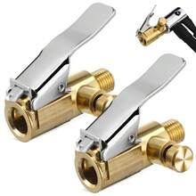 2X Tire Chuck Air Quick Connect Adapter Compressor Lock Inflate - A - View 1