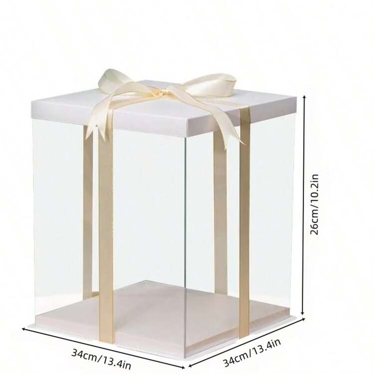 1pc Exquisite Transparent Packaging Box, Surprise Gift Box, Bouquet Gift Box, Reusable, Suitable For Display And Gift Packaging, Applicable For Birthday, Graduation, Anniversary, Christmas And Other Occasions (Ribbon Not Included) - Multicolor - View 35
