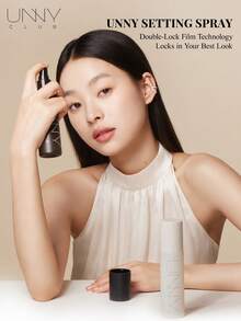 UNNY CLUB Setting Spray Tahan Lama 24 Jam, Pengontrol Minyak, Melembapkan, Anti Luntur, Cocok untuk Kulit Berminyak, 100ml, Merek Kosmetik Kecantikan - hitam - View 12