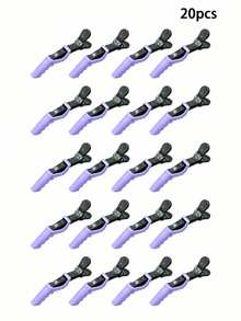 20/3/1pc Random Color Hair Clips Sectioning Clips Salon Hair Styling Tools Hair Accessories Barber Supplies - Multicolor - View 10