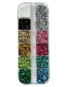 Mixed Size 3D Black & White Mini Polka Dot Nail Art Decor Small Round Glitter Sequins Handmade Decoration - Multicolor - View 4