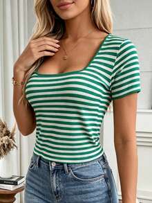 Women T-Shirts - Green - View 4