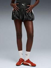 Puma Women's Colorblock Casual Versatile Daily Travel Sports Shorts - Black - View 1
