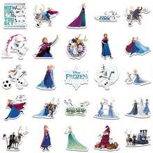Disney 50pcs Frozen Sticker Cartoon Anime Stitch Elsa‌ Anna‌ Kristoff Olaf Image Stickers Suitable For Suitcase Laptop Notebooks And Diaries PVC Waterproof - Multicolor - View 4