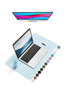 Fates Nappa Texture Non-Slip Desk Mat, Waterproof PU Leather Mouse Pad, Desktop Protector, Ultra-Thin Desk Blotter, Easy To Clean Laptop Writing Pad, 1mm Thickness - Multicolor - View 57