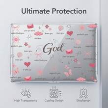 1-Piece Clear Crystal Shockproof Protective Case For MacBook/Matebook,Full Transparent Hard PC Cover With Cooling Vents,Snug Fit Laptop Shell,Compatible With 13 Neo/13.3 Air/13.3 Pro/13.6Air/14.2 Pro/15Air/16.2Pro/D16/14 Ultra - View 2