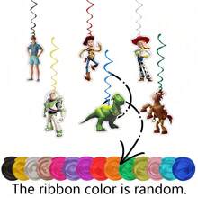 Disney Toy Cowboy Theme Cartoon Toy Birthday Banner Decoration Cartoon Buzz Hanging Ornament Set Birthday Party Decoration Arrangement - Multicolor - View 9