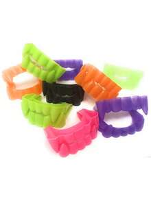 10/1pc Halloween Vampire Fangs Props, Multi-Color Glow In The Dark Teeth, Cosplay Costume Accessories, Fun Photo Props, Party Decor,Halloween - Multicolor - View 8