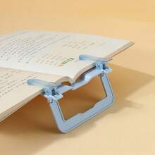2/1pc Double Head Book Page Holder, Minimalist Study Style, Sturdy Plastic Foldable Design, Non-Blocking Reading Clip, For Book Lovers, Portable Textbook Fixing Stand, Ideal For Desk Study & Reading Practice - Multicolor - View 4