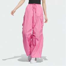 Adidas Spring/Summer Women's Loose Woven Cargo Pants, Fashionable Versatile Comfortable Casual Sports Long Pants JD1126 - Light Rose Red - View 8