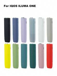 1PC Cigarette Case Multi-Color Portable Soft Shell Solid Color Silicone Protective Case FOR IQOS ILUMA I ONE, Silicone Material Soft And Lightweight, Comfortable Grip, Suitable For Daily Use - Silicone Version - View 2