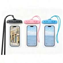 3pcs High-Quality Waterproof Phone Pouches, Thickened Plastic Waterproof Storage Bags, Compatible With Touchscreen Phones, Waterproof Design, Suitable For Diving, Swimming, Beach, Cruise And Pool Parties, Lightweight Summer Outdoor Travel Essential, Also Perfect For Easter, Mother's Day And Graduation Trips - Multicolor - View 10