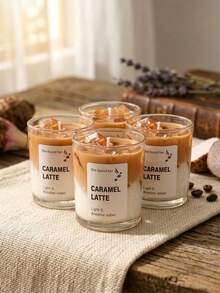 Coffee Cup Gel Candle (Iced Coffee/Caramel Latte, Subtle Fragrance), Decorative Scented Candle, Burns For 12-30 Hours, Creative Gift For Men And Women, Can Be Used As Candle Holder, Home Decor, Suitable For Living Room, Bedroom, Bathroom, Office, Dining Table And Other Home Decor, Relaxation And Meditation, Self-Care, Gift For Coffee Lovers, Ideal For Valentine's Day, Mother's Day, Father's Day, Birthday, Christmas, Wedding, Housewarming And Other Occasions, Back To School, Wedding/Autumn/Winter Vintage Decor, Autumn/Winter Essential - Multiple Styles - View 23