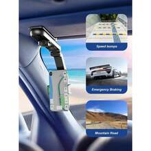 Soporte universal para telfono en parasol de coche - Clip antideslizante de cocodrilo con almohadilla de silicona, fijacin segura; Rotacin multifuncio - A - Ver 5