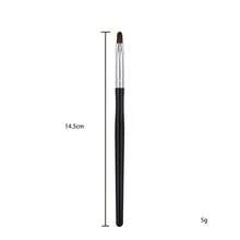 1/4Pcs Small Waist Handle Eye Makeup Brush Set, Soft Bristles Eyeshadow Blending Angled Brow Eyeliner Detail Brushes Professional Cosmetic Tools - Black - View 9