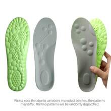 ZHICEN 1 Pair High Elasticity Latex Insoles Shock Absorption Cushioning Sports Shoe Pads Arch Support Breathable - Grey - View 6