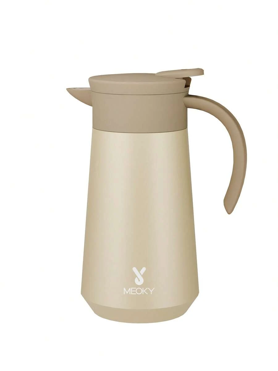 Meoky 27oz Mocha Coffee Pot, Large Stainless Steel Insulated Mug, Suitable For Office Afternoon Tea, Hot Water, Hot Drinks And Coffee - Gold - View 1