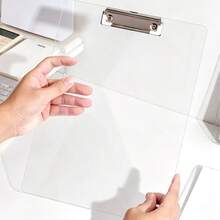 A4/A5 Transparent Loose-Leaf Binder, Clipboard With Metal Clip, Suitable For Notes, Forms, Documents And Drawings - Multicolor - View 2