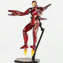 Hasbro 3pcs/1set Iron Man Nano Armor Action Figure Marvel Series Desktop Decoration Statue Model Birthday Gift - Multi-color - View 3