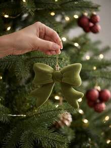 Velvet Bow Christmas Decoration, 3 Colors Large Gift Bows, Christmas Tree Hanging Ornament, Suitable For Christmas Home Decor And Gifts - Bow - View 9
