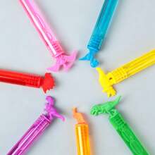 somoving 6/12pcs Colorful Bubble Wand Set, Dinosaur Shaped, Suitable For Birthday, Wedding, Party Decoration, Fun Party Supplies, Random Style - Multicolor - View 3